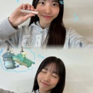 大坪茉乃 「上國料萌衣さんがイメージモデルを務めているオペラのリップをGETしましたー🩵🦀」