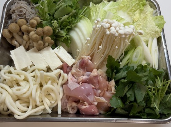 野菜不足解消に鶏スキ