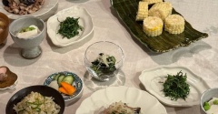 豚こまと茄子炒めのおろしポン酢の夜ごはん