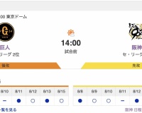 【虎実況】[8月16日] 阪神 vs 巨人（東京ドーム）20回戦　14:00～