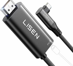 【1,399円】LISEN USB-C to HDMI ディスプレイケーブル 1m 2E364がクーポン特価。USB-C機器への電源供給も可能