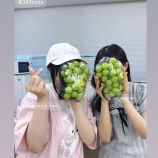 『[ノイミー] 菜々風「シャインマスカットようやく…！レッスン室の冷蔵庫にて出会えました」』の画像