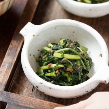 作り置き スピードおかず De おうちバル Yuu S Stylish Bar 春菊 Powered By ライブドアブログ