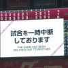 【vs楽天】延長突入直前に降雨のため試合中断