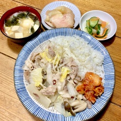 今日（２０２５／７／２４）の晩ごはん
