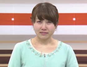【放送事故】美人気象予報士が生放送中に鼻水垂らしながら号泣ｗｗｗｗ