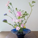 ランラン玄関の生け花NO.379　坂戸整体院ランラン