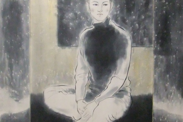 月居和子　墨彩画『春色』 月居和子 墨彩画『春色』 月居和子 墨彩画『春色』【メーカー直営】