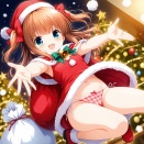 ・土曜AIイラスト部「はっぴークリスマス!?優木苗」