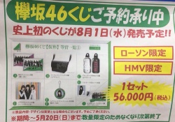 【欅坂46】高っ！「欅坂46くじ」価格がなんと56,000円www