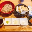 十割舞そば 忠庵 ( 東川口 / 鶏天丼十割舞そばセット・だし巻き卵)