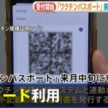 『【朗報】反ワク、終わる・・！！ワクチンパスポートで「飲食店で商品の割引」「入店時の提示要求」になる模様』の画像