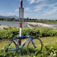 阿賀野川堤防を安田までサイクリング80Km