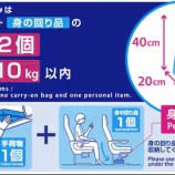 『ANA、7月より機内持ち込み手荷物ルール改定！』の画像
