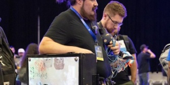 【ホロライブ】巨大アケコンにししろんところさんいて草【#EVO2026】