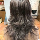 セミロング ウルフ パーマ