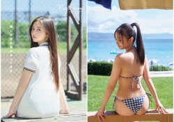 【画像】井上和の下半身、「着衣」と「ビキニ」を比較した結果wwwwww