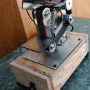 ミニベルトグラインダーの電流アダプターを一体化