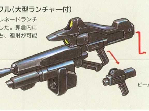 【画像あり】ガンダムシリーズのビームライフルさん、形状が豊富過ぎるｗｗｗｗｗｗ