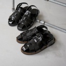 【夏コーデ】に欠かせない【グルカサンダル】【HEP】【エナメル】【ドライビングサンダル】