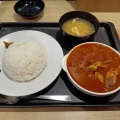 花屋にミディファレノプシス」（ミディ胡蝶蘭）＆松屋「ネオトマトごろごろチキンカレー」
