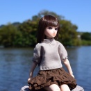初秋の遊水地－浅葱