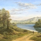 「山湖春麗（磐梯高原）」P8号｜中村英夫・川の絵11