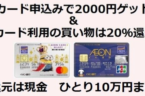 初心者さん向け 今話題の買い物が20 還元になるイオンカードで2000円のお小遣いもゲットする 主婦まみーがはじめたネット副収入と懸賞応募で在宅お小遣い稼ぎ