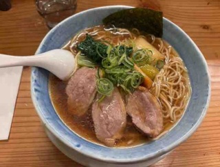 中華そば醤油〜鴨南蛮〜＠永明中華そば店(1200円)(大島)