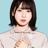 『日向坂46の富田鈴花さんの似顔絵を描きました』の画像