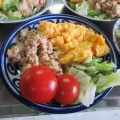 三点盛りと4種の副菜