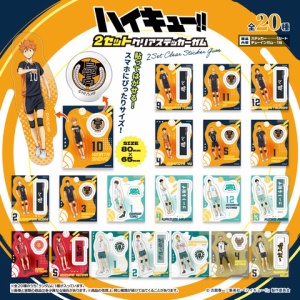 ハイキュー!!』スクエア缶バッジ オフショット×カラー 第一弾BOX＆第二