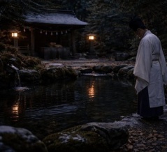 境内の「水面を見ない」作法 ― 鏡としての水を一時的に避ける理由