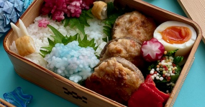本日の夫弁当は　季節を彩る紫陽花弁当2026