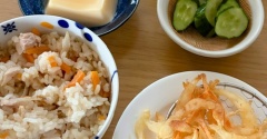 【シニアの暮らし】久々の炊き込みご飯🍚今日のおひとりさま食堂。。