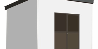 土間収納がないため、外に物置を設置する計画です。