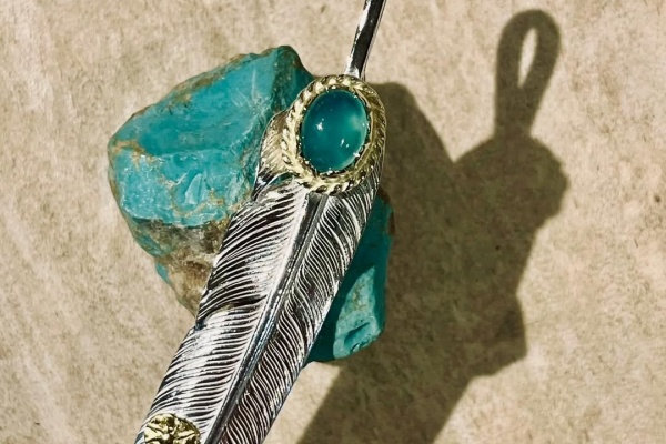 STUDIO T&Y フェザー ネックレス インディアンジュエリー