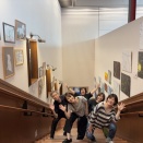 今日から熊本市現代美術館の階段ギャラリーで重度障がい児者のアート展が開催されます