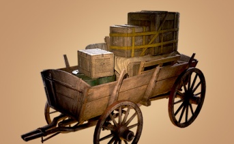 積み荷のワゴン