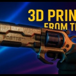 『ペットボトルをリサイクルして3Dプリンターでオリジナルなデザインの銃を作ってみた』の画像
