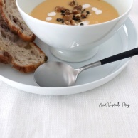 フランスのカフェ風、美しいカフェオレボウル、寒い季節は冷蔵庫の残り野菜であったかポタージュ
