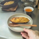 秋のおやつ、さつまいも麹でスイートポテト風