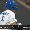 【vs.ロッテ】日ハム上川畑、勝ち越しの2点タイムリー！