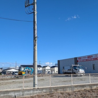 「クリエイトエス・ディー 柏十余二店」敷地内にオープン予定の「カフェ」の建設が開始