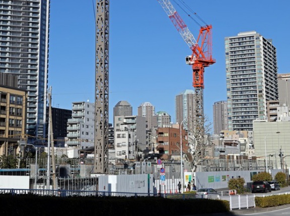 地上48階「セントラルガーデン月島 ザ タワー」の建設状況！月島駅と勝どき駅の中間に位置する分譲タワマン（2025.12.28）