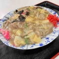 七飯町藤城にある食毒「お食事処一休いずみや」さんに伺い ボリューム満点かつリーズナブルな 五目あんかけ焼きそば をキメてきました！