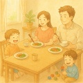 ご飯は揃って食べるもの？