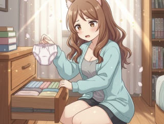 【悲報】謎のパンツが引き出しから出現、下泥か自分の忘れ物か判明せず