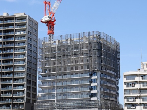 地上34階「ブリリアタワー浅草柳橋」の建設状況！隅田川に面した分譲タワマン（2026.5.5）
