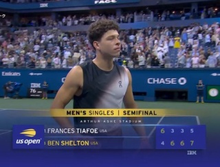 シェルトンがティアフォーとのアメリカ対決制し初の全米オープン決勝へ！！